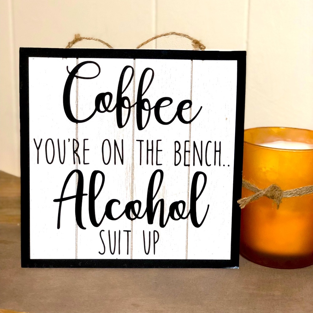 Wooden Wall decor with vinyl lettering